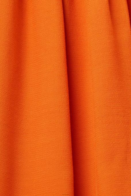 Esprit Kleidid naised oranž rihmaga kleit smockiga, tencel Z24R116