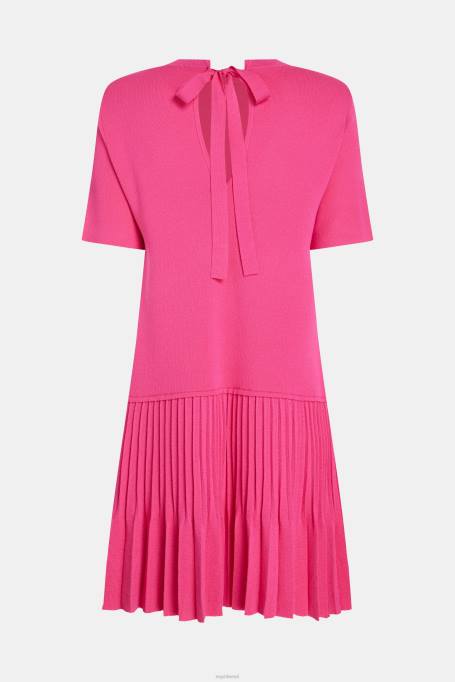 Esprit Kleidid naised roosa fuksia plisseeritud peplum kleit Z24R380