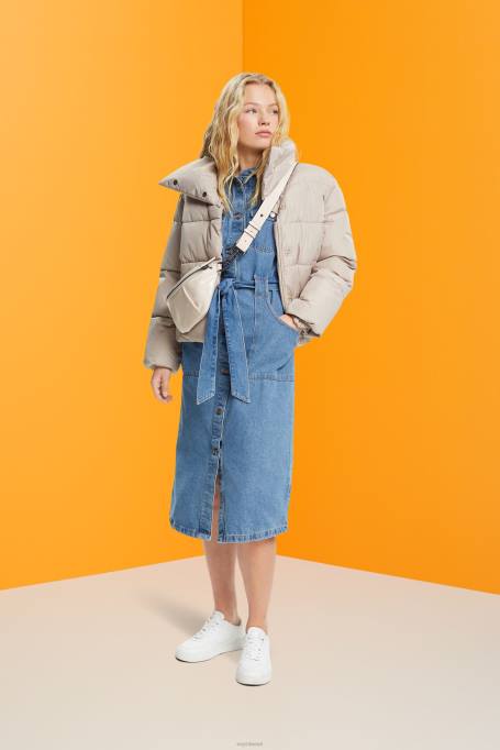 Esprit Kleidid naised sinine hele pesu teksakleit lipsuvööga Z24R394