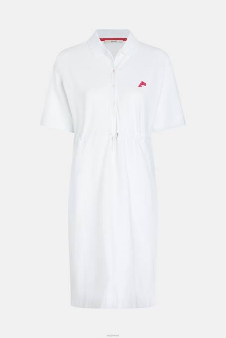 Esprit Kleidid naised valge delfiinide tenniseklubi plisseeritud polokleit Z24R502