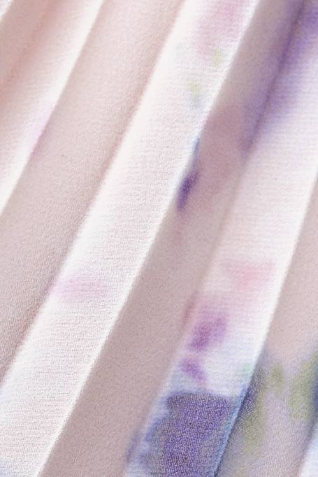 Esprit Kleidid naised valge plisseeritud šifoonist midikleit Z24R94