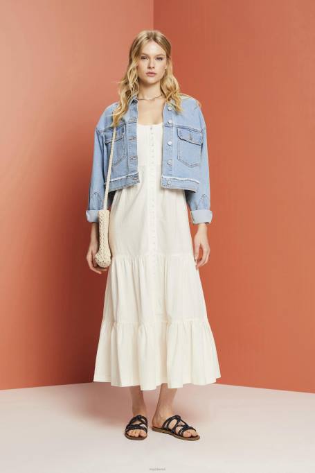 Esprit Kleidid naised valge rihmaga maksikleit Z24R232