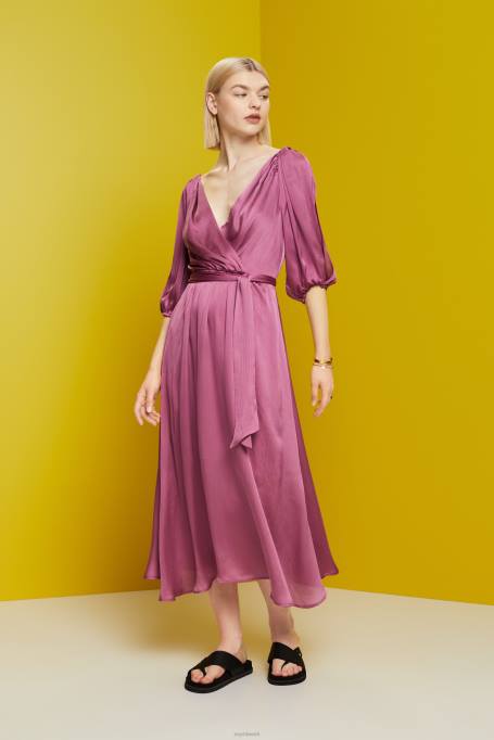 Esprit Kleidid naised violetne kleidid kerge kootud Z24R137