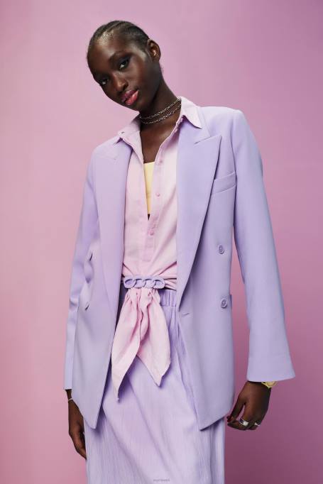 Esprit mantlid naised lavendel kaherealine bleiser Z24R256