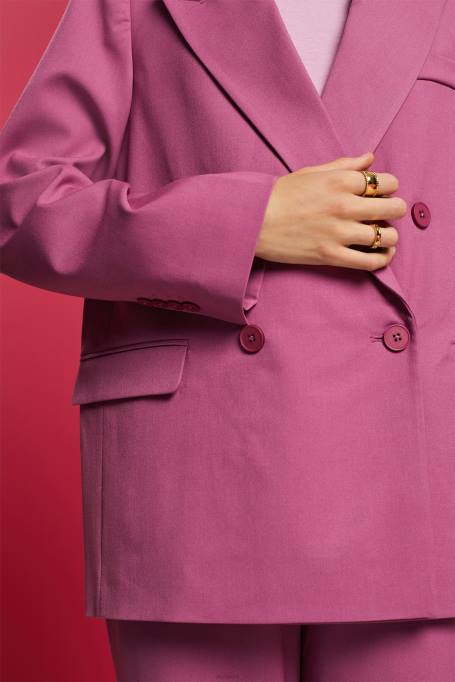 Esprit mantlid naised violetne kootud bleiserid Z24R133