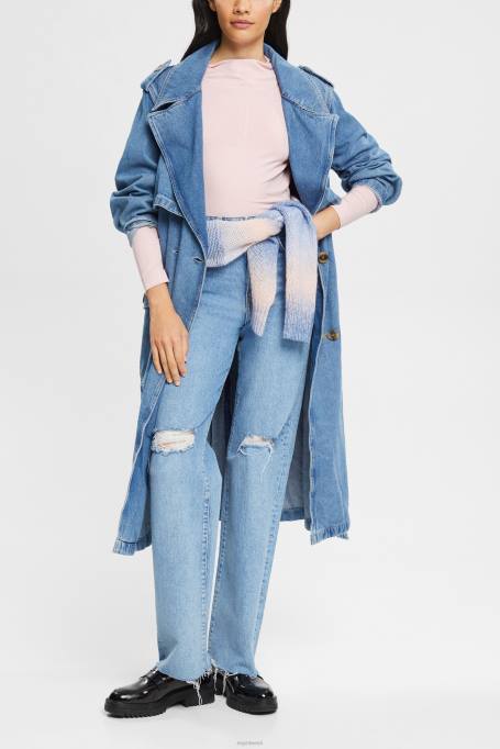 Esprit pikk varrukas naised heleroosa paadikaelusega pikkade varrukatega topp Z24R368