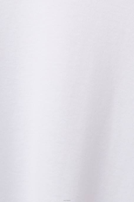 Esprit pikk varrukas naised valge pikkade varrukatega kaelusega topp Z24R32