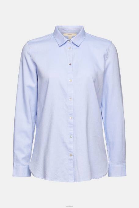 Esprit pluusid naised helesinine särkpluus 100% puuvillast Z24R515