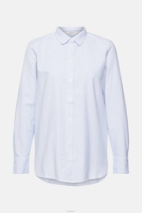 Esprit pluusid naised helesinine triibuline pluus Z24R552