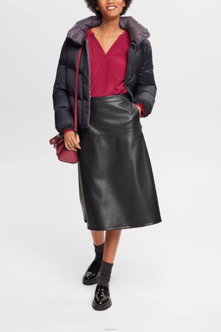 Esprit pluusid naised kirsipunane smokeeritud detailidega pluus, lenzing ecovero Z24R371