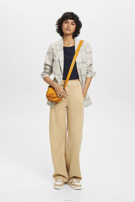 Esprit pluusid naised merevägi kärbitud varrukateta pluus Z24R310