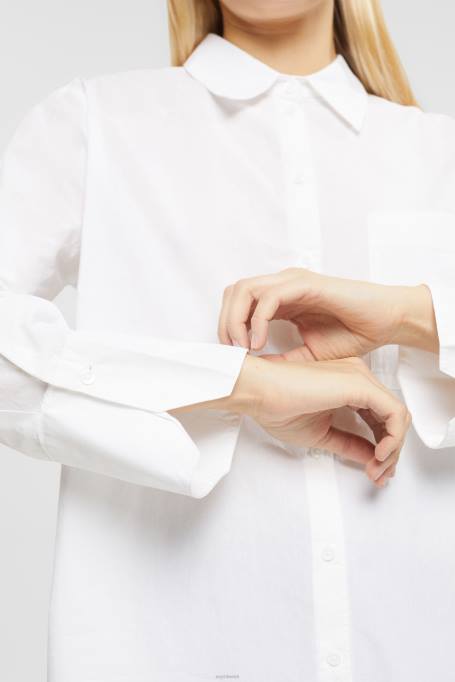 Esprit pluusid naised valge ülisuur valge puuvillane pluus Z24R406