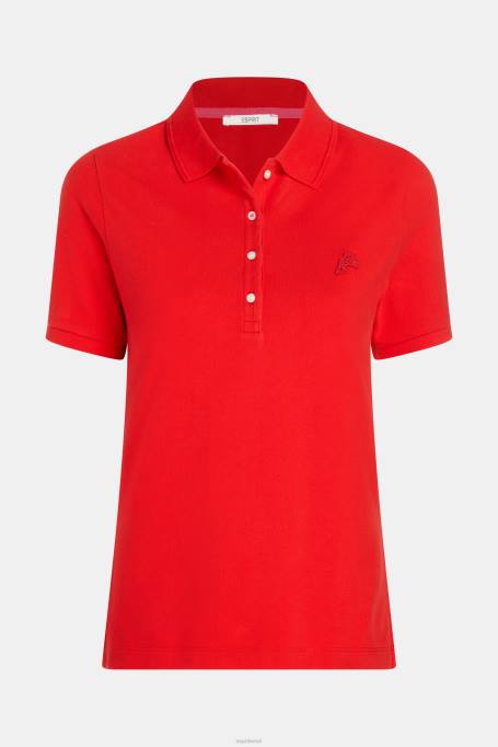 Esprit polod naised punane delfiinide tenniseklubi klassikaline polo Z24R498