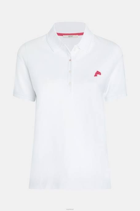Esprit polod naised valge delfiinide tenniseklubi klassikaline polo Z24R494