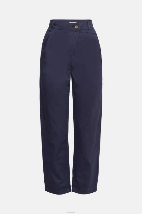 Esprit püksid ja püksid naised merevägi kõrghoone chinos, 100% pima puuvill Z24R344