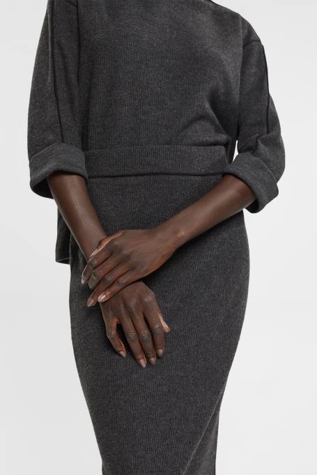 Esprit seelikud naised antratsiit soonik kootud pliiatsiseelik Z24R431