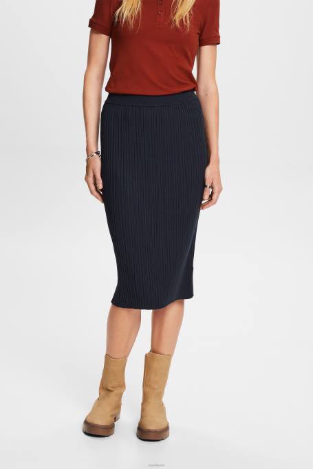 Esprit seelikud naised bensiin sinine soonik kootud midi seelik Z24R21