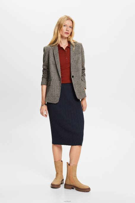 Esprit seelikud naised bensiin sinine soonik kootud midi seelik Z24R21