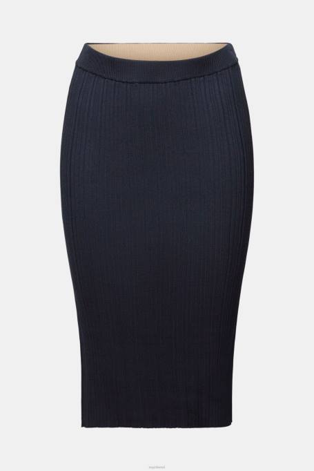 Esprit seelikud naised bensiin sinine soonik kootud midi seelik Z24R21