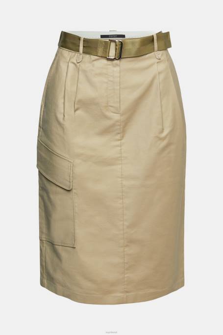 Esprit seelikud naised kahvatu khaki cargo stiilis midi seelik Z24R535