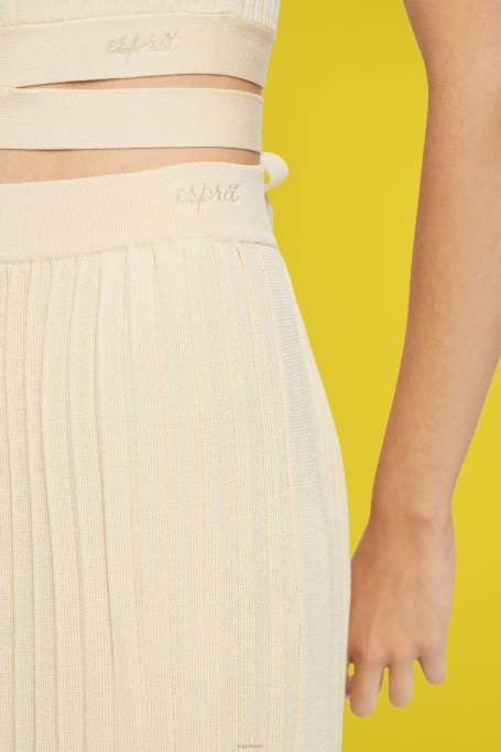 Esprit seelikud naised liiv plisseeritud midi seelik Z24R483