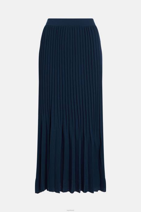 Esprit seelikud naised merevägi plisseeritud midi seelik Z24R390