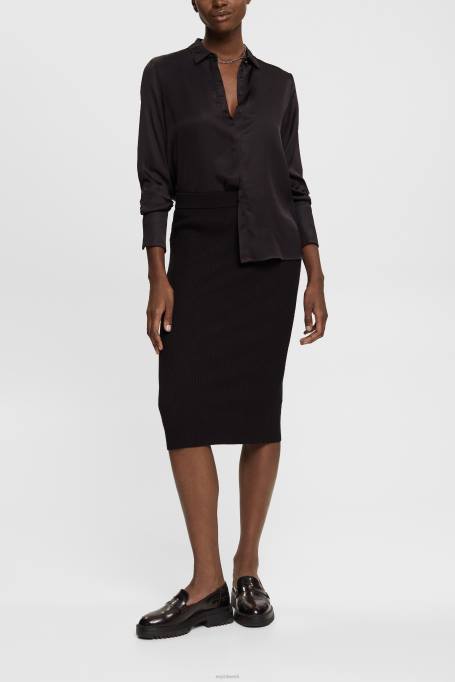 Esprit seelikud naised must soonik kootud pliiatsiseelik Z24R428