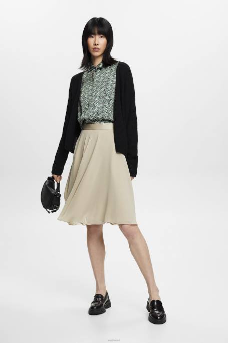 Esprit seelikud naised tolmune roheline põlvini šifoonist seelik Z24R279