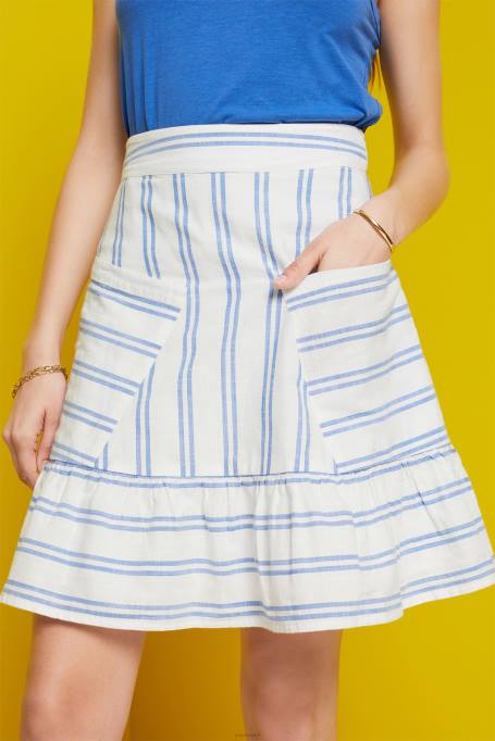 Esprit seelikud naised valkjas kerge kootud seelikud Z24R102