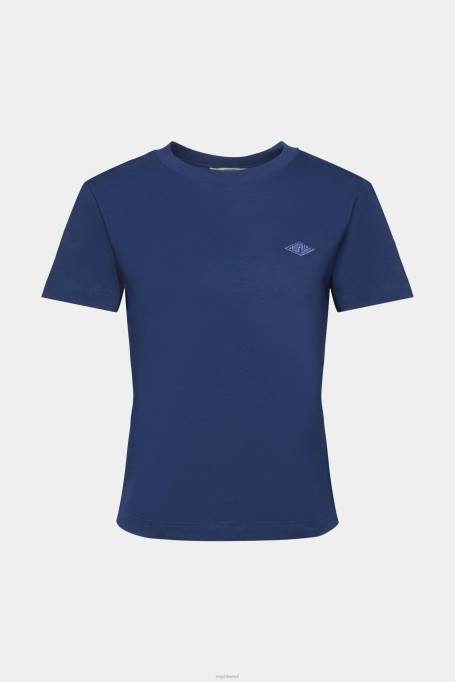 Esprit t-särgid naised tint puuvillane tikitud logoga t-särk Z24R150