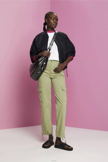 Esprit t-särgid naised valge kärbitud t-särk Z24R194