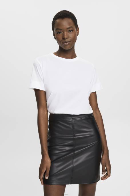 Esprit t-särgid naised valge rinnatrükiga t-särk Z24R316