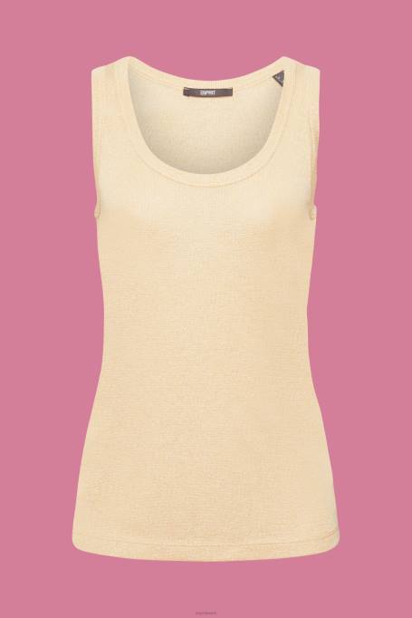 Esprit tank naised kullast varrukateta litter topp Z24R404