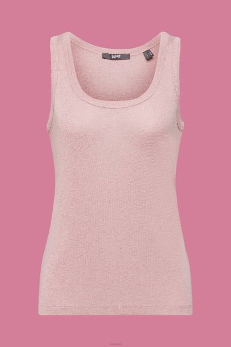 Esprit tank naised põsepuna varrukateta litter topp Z24R403