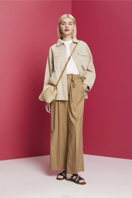 Esprit tank naised valkjas soonik kootud paak Z24R93