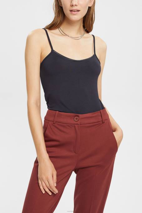 Esprit üleval naised must spagetirihm top, lenzing ecovero Z24R517