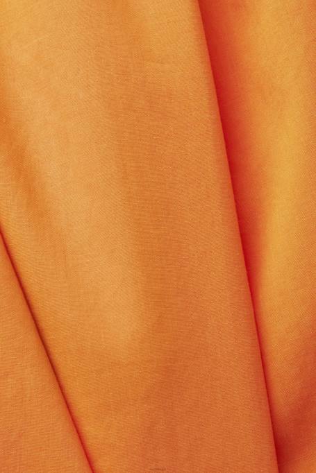 Esprit üleval naised oranž smockiga kamisole topp, tencel Z24R199