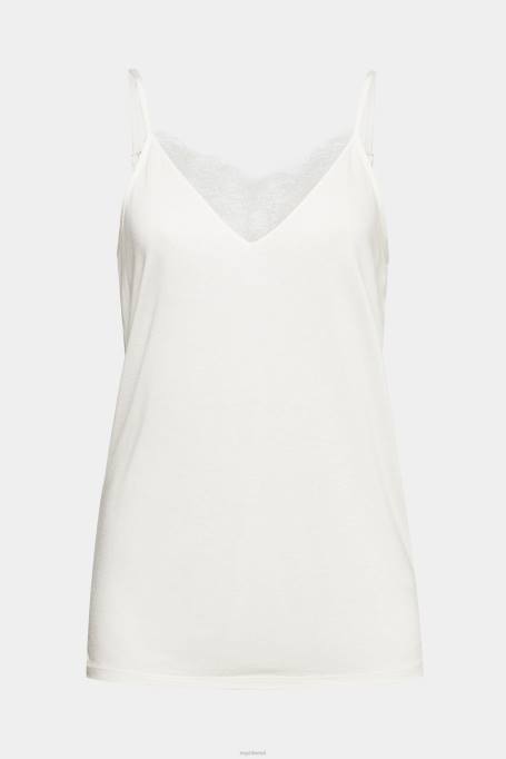 Esprit üleval naised valkjas topp pitsiga, lenzing ecovero Z24R243