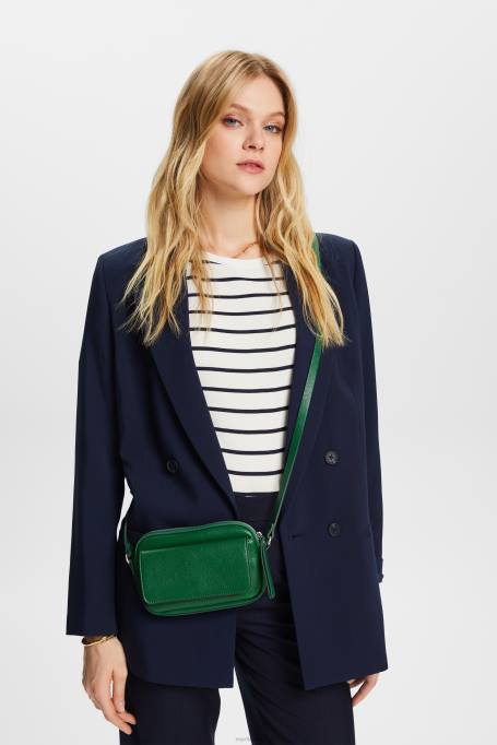 Esprit tarvikud naised tumeroheline mini kunstnahast õlakott Z24R3